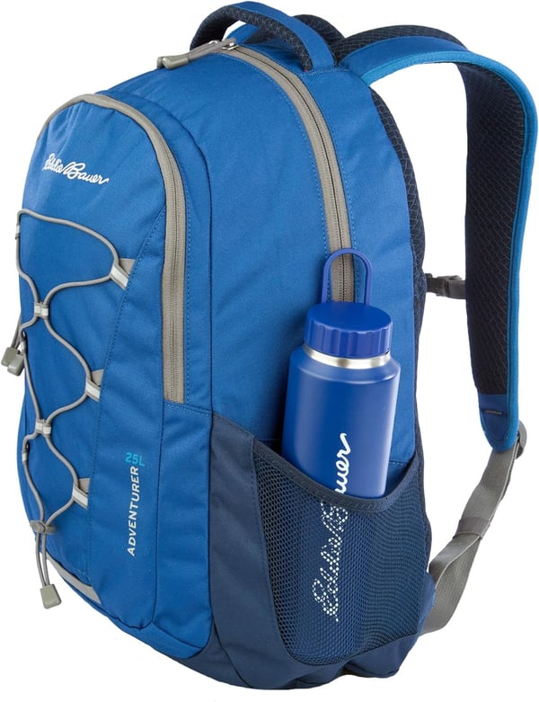 Eddie Bauer Adventurer Trail 30L Backpack wHydration Sleeve BlackTrue Blue Adventurer 25l Daypack