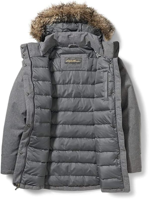 Eddie Bauer Womens Silver Lining Down ParkaChrome