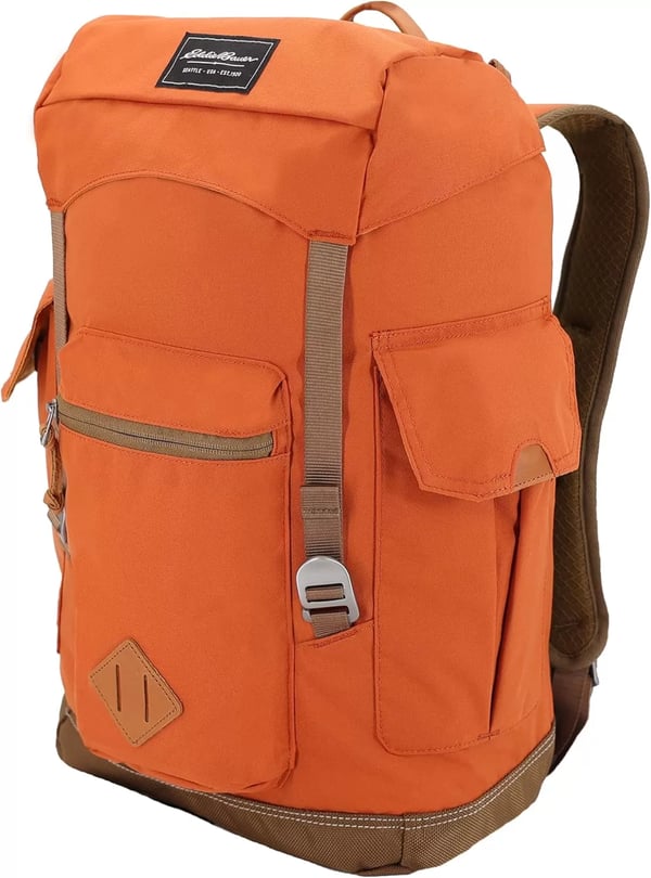 imageEddie Bauer Bygone Backpack with Exterior Pockets and Laptop Compatible Sleeve Light Heather Grey 30LTerracotta