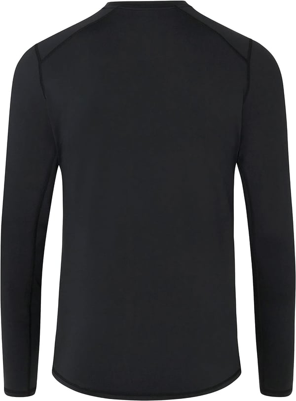 Eddie Bauer Mens Midweight Long Sleeve Crew Neck ShirtBlack