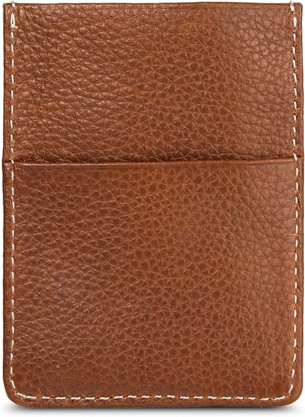 Eddie Bauer Mens Signature Top Stitch Magnetic Leather Case Wallet with 2 Card Slots and RFID Protection Tan One SizeEddie Bauer Mens Signature Top Stitch Magnetic Leather Case Wallet with 2 Card Slots and RFID Protection Tan One Size