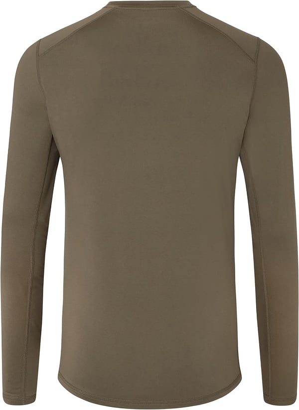 Eddie Bauer Mens Midweight Long Sleeve Crew Neck ShirtOd Green