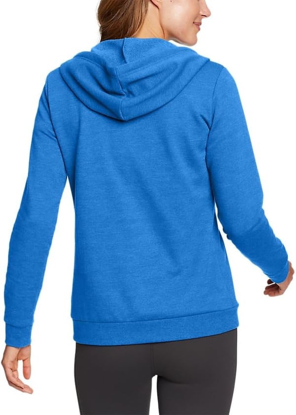 Eddie Bauer Womens Camp Fleece FullZip HoodieBrilliant Blue