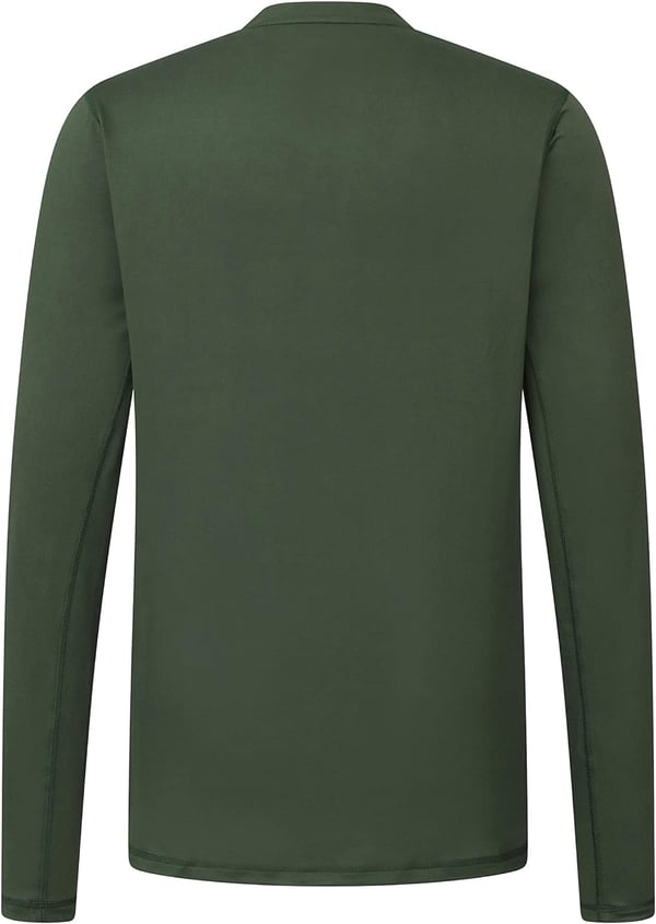 Eddie Bauer Mens Heat Control Baselayer CrewDark Loden