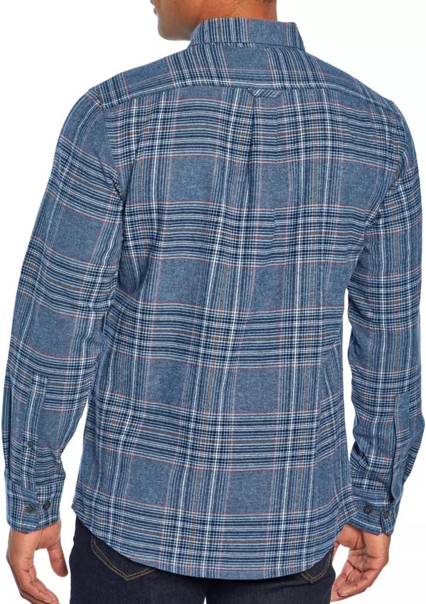 Eddie Bauer Bristol Mens Flannel ShirtChambray Blue