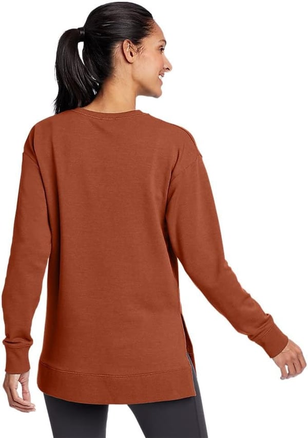 Eddie Bauer Womens Motion Cozy Camp LongSleeve TunicRegular Paprika