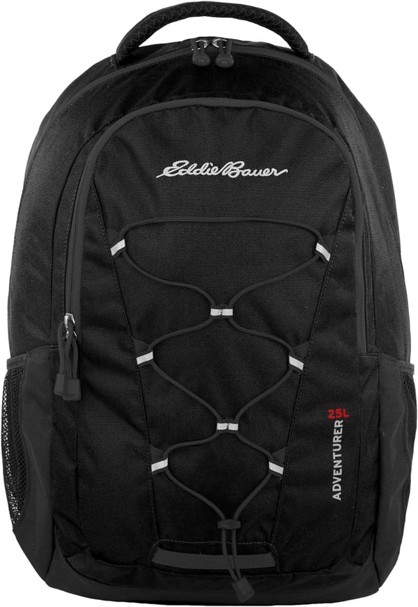 Eddie Bauer Adventurer Trail 30L Backpack wHydration Sleeve BlackBlack Adventurer 25l Daypack