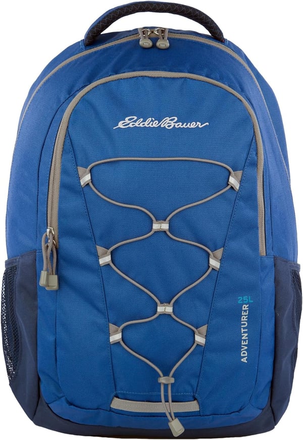 Eddie Bauer Adventurer Trail 30L Backpack wHydration Sleeve BlackTrue Blue Adventurer 25l Daypack