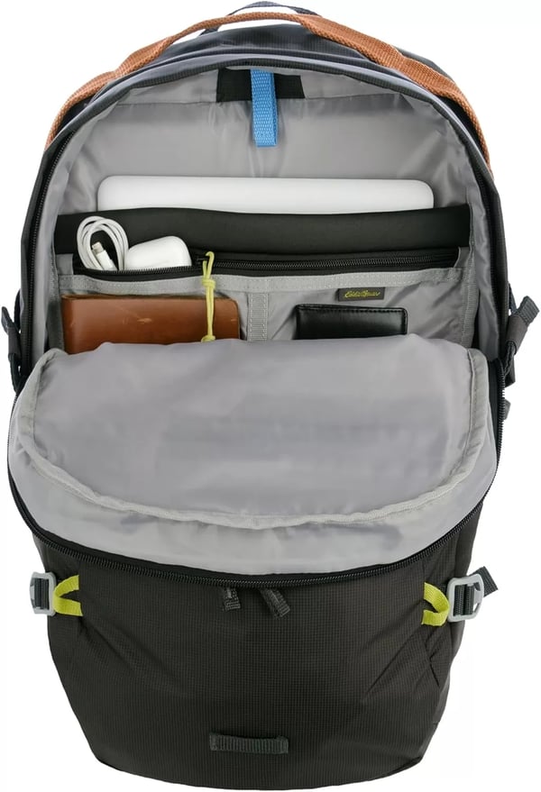 imageEddie Bauer Nomad Backpack with Compression Straps and HydrationLaptop Compatible Sleeve Carbon 22LCarbon