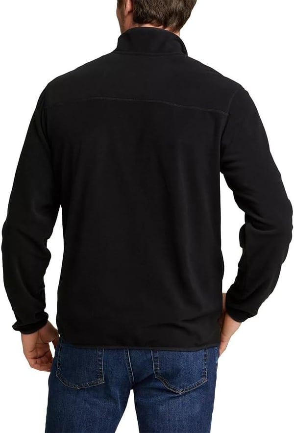 Eddie Bauer Mens Chutes MockNeck FleeceOnyx