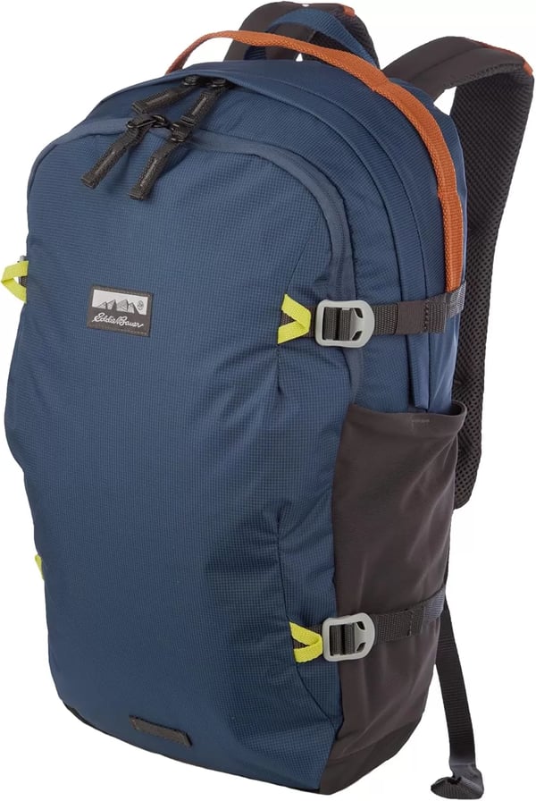 imageEddie Bauer Nomad Backpack with Compression Straps and HydrationLaptop Compatible Sleeve Carbon 22LDusted Indigo