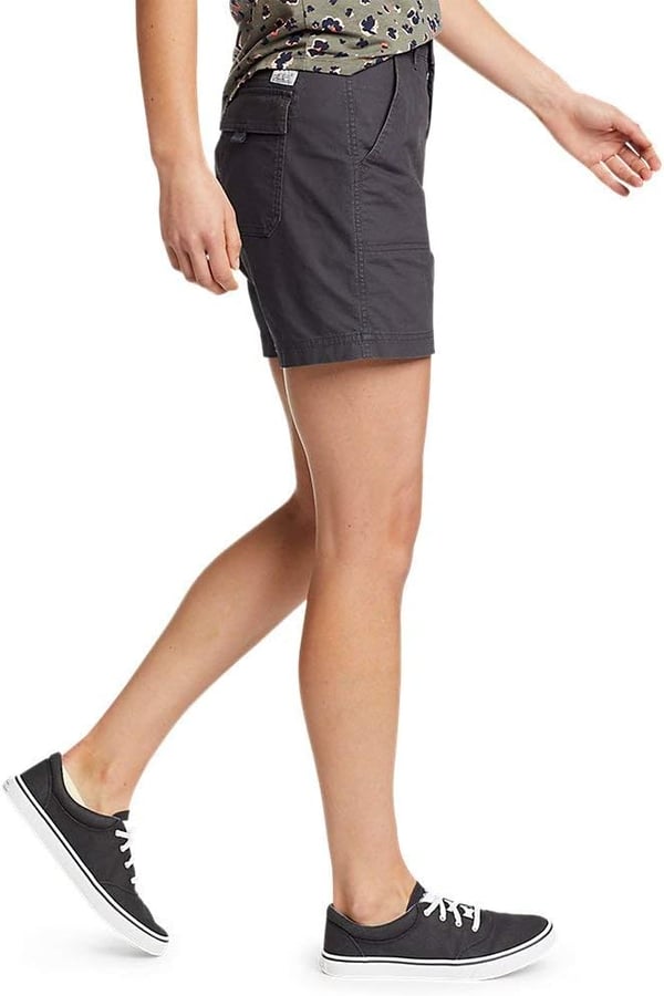 Eddie Bauer Womens Adventurer Stretch Ripstop ShortsPlus Carbon