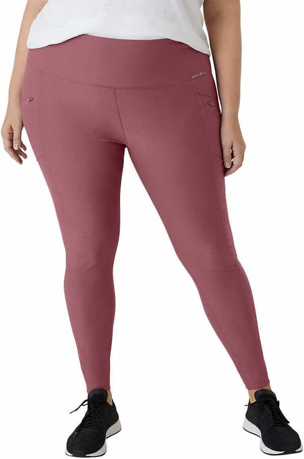 Eddie Bauer Womens Midweight High Rise Trail Tight LeggingsDark Dusty Rose