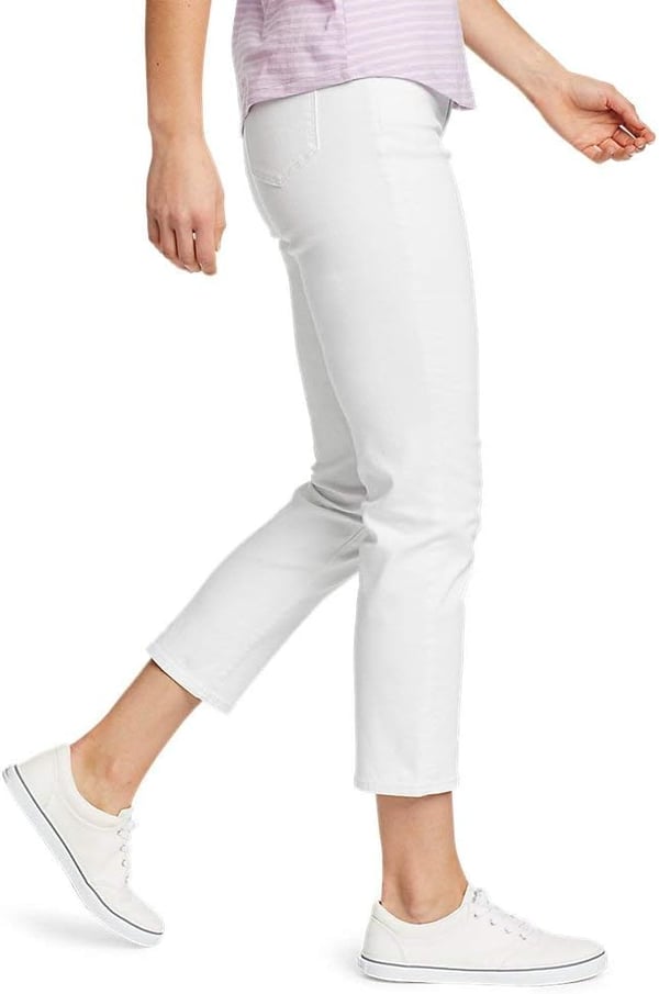 Eddie Bauer Womens Voyager Crop JeansPlus Size White