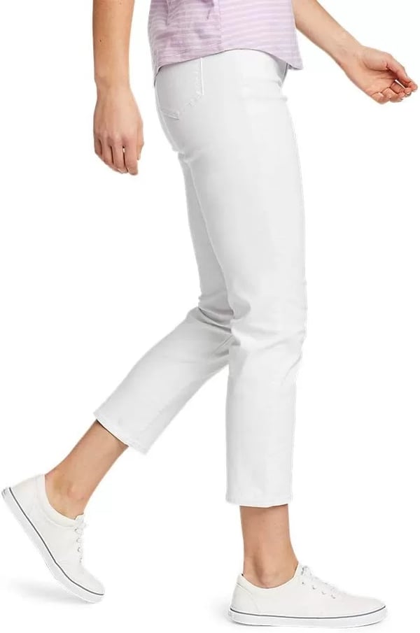 imageEddie Bauer Womens Voyager Crop JeansWhite