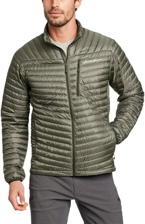 Eddie Bauer Mens MicroTherm 20 Down JacketTall Sprig