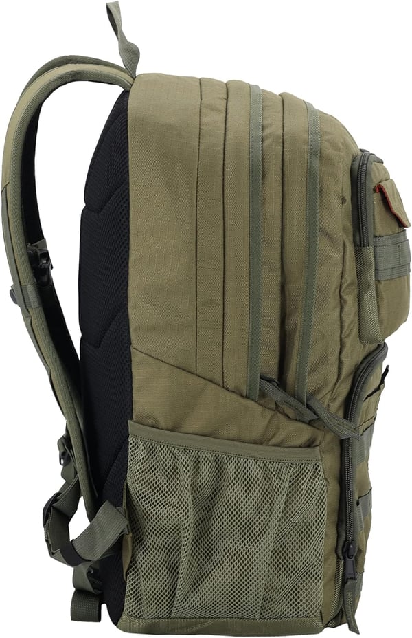 Eddie Bauer Cargo Backpack 30L Access Computer Sleeve and Dual Mesh Side Pockets Black30L Moss Grey