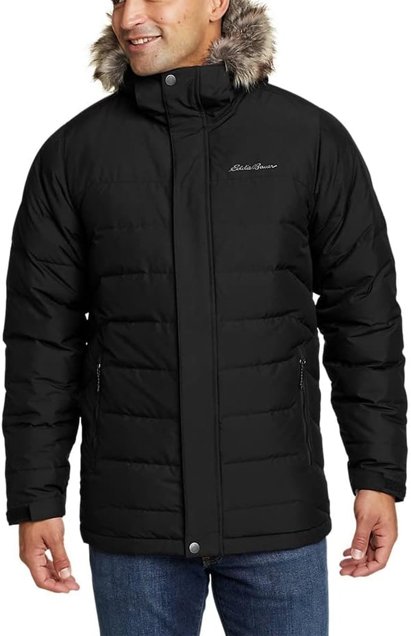 Eddie Bauer Mens Boundary Pass Down ParkaBlack