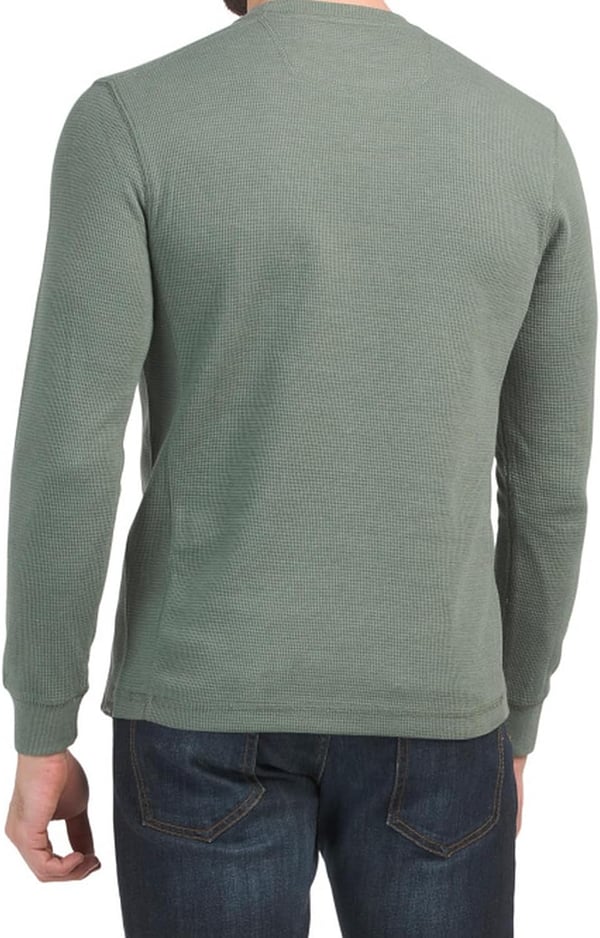 Eddie Bauer Mens Eddies Favorite Ultrasoft Thermal CrewStandard Light Green