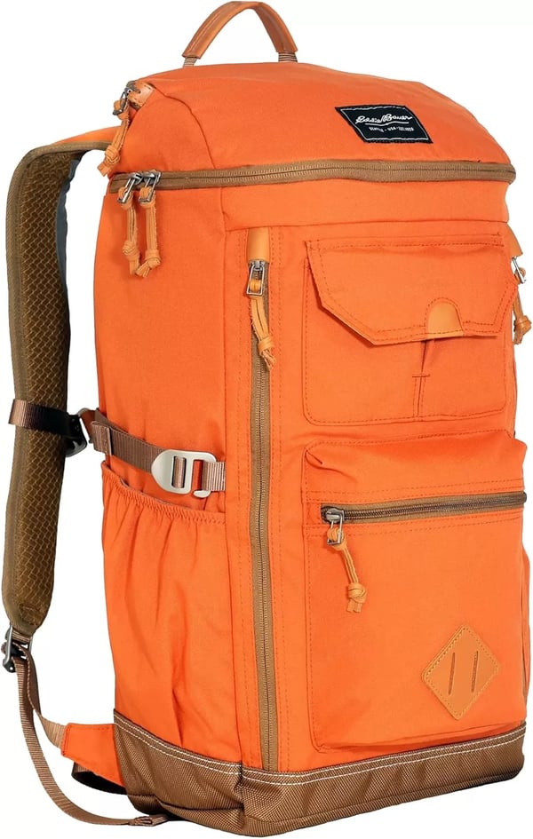 imageEddie Bauer Bygone Backpack with Exterior Pockets and Laptop Compatible Sleeve Light Heather Grey 30LTerracotta