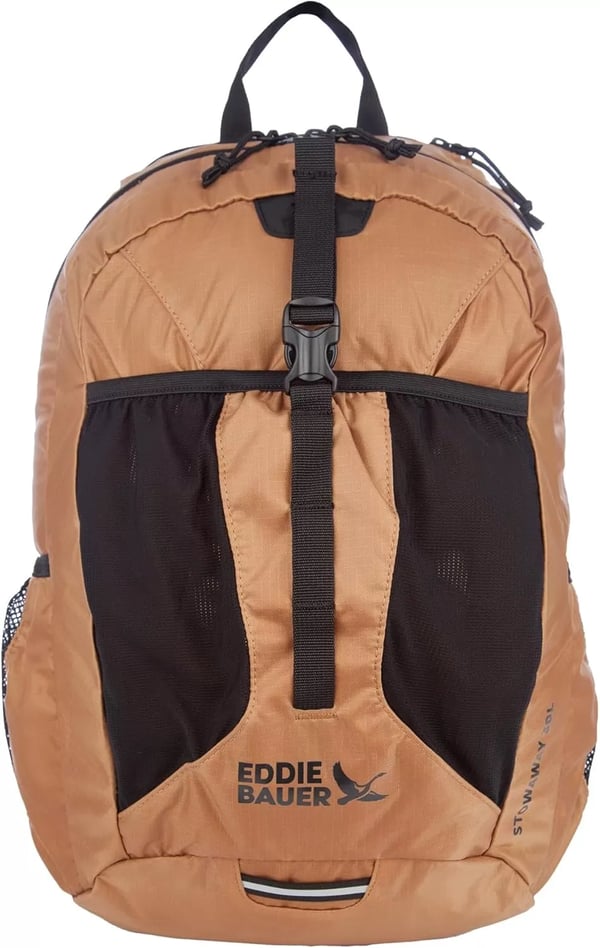 imageEddie Bauer Stowaway Packable BackpackMade from Ripstop Polyester Onyx 30LTobacco