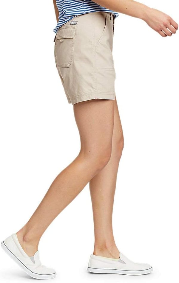 Eddie Bauer Womens Adventurer Stretch Ripstop ShortsPlus Pumice