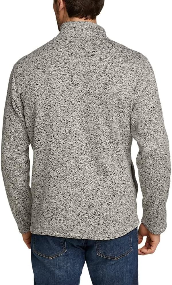 Eddie Bauer Mens Convector Snap MockRegular Gray Heather