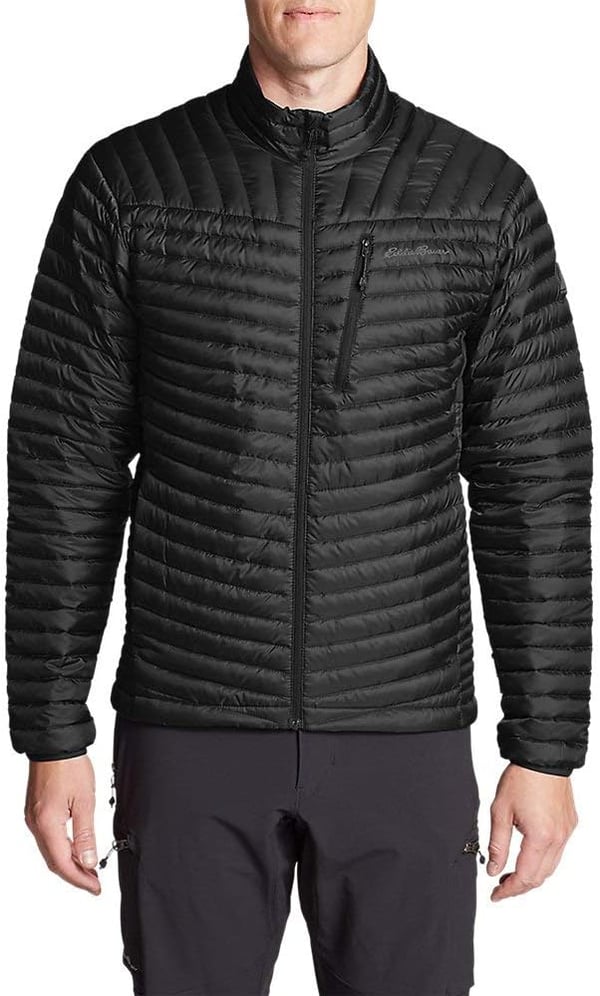 Eddie Bauer Mens MicroTherm 20 Down JacketRegular Black