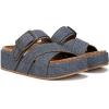 imageBlowfish Malibu Womens Iris Slide SandalDark Denim Faux Leather