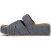 imageBlowfish Malibu Womens Iris Slide SandalDark Denim Faux Leather
