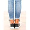 imageBlowfish Womens Blume Wedge SandalBlack Smoked 16 Oz Canvas