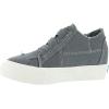 imageBlowfish Womens Blume Wedge SandalBlue Tuna Color Washed Canvas