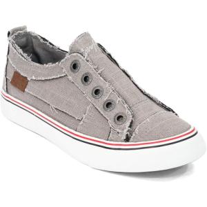 imageBlowfish Womens Blume Wedge SandalSteel Grey Color Washed Cozunel Linen