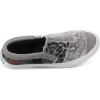 imageBlowfish Womens Maddox SneakerSmoked Snake Print Canvas Metallic Canvas Gray Leopard Camouflage