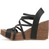 imageBlowfish Malibu Womens Heidi Wedge SandalBlack Dyecut