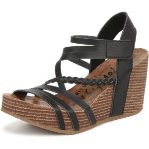 imageBlowfish Malibu Womens Heidi Wedge SandalBlack Dyecut