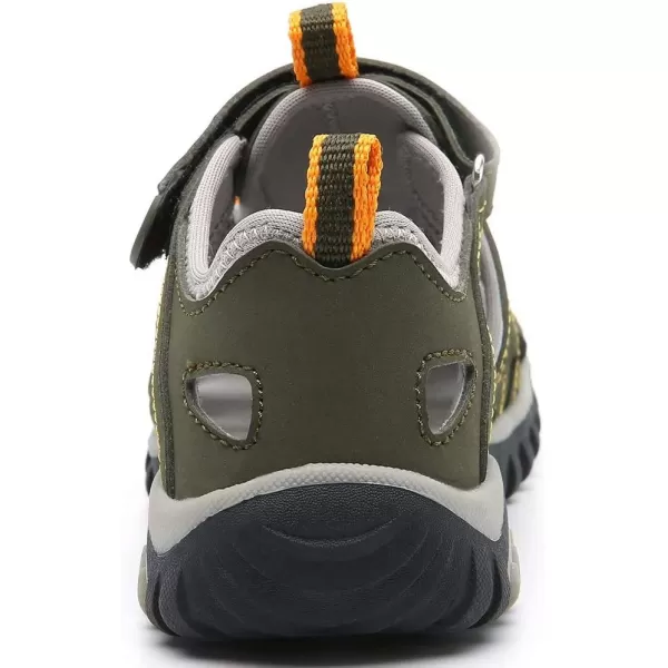 HOBIBEAR Boys Girls Sport Water Sandals Closed-Toe Outdoor