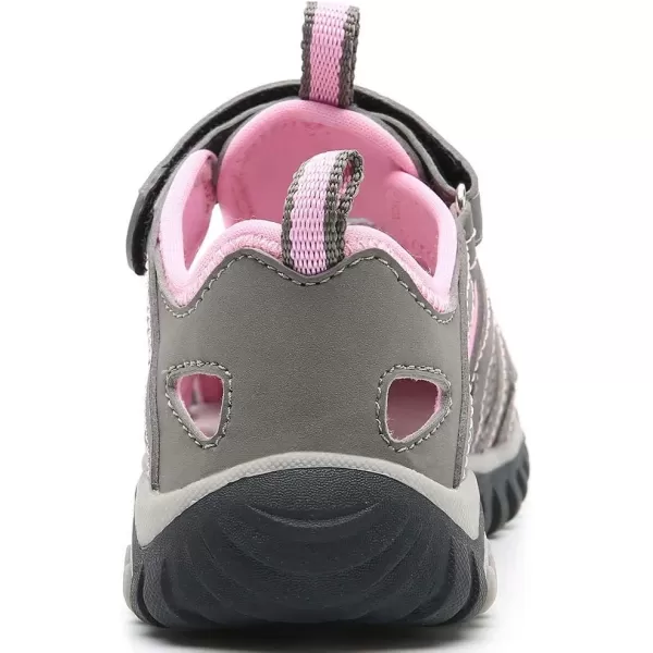 HOBIBEAR Boys Girls Sport Water Sandals Closed-Toe Outdoor