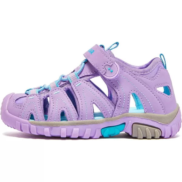 HOBIBEAR Boys Girls Sport Water Sandals Closed-Toe Outdoor