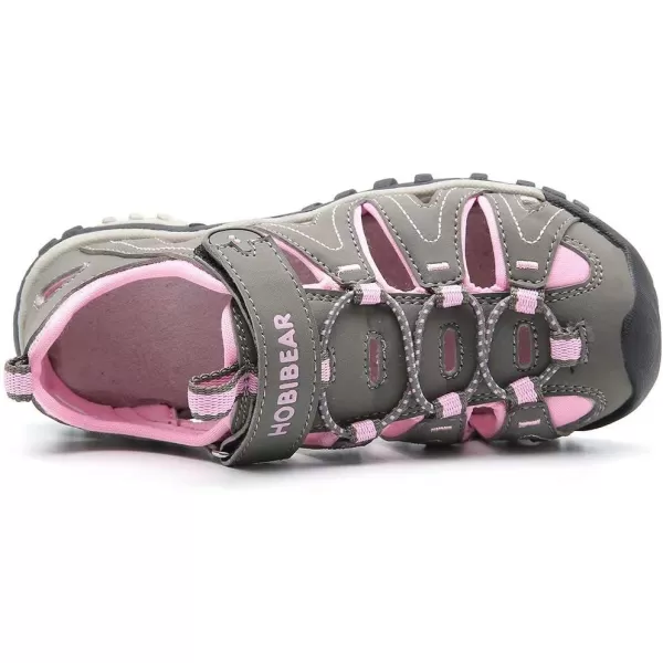 HOBIBEAR Boys Girls Sport Water Sandals Closed-Toe Outdoor