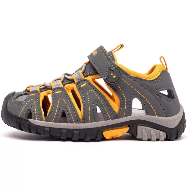 HOBIBEAR Boys Girls Sport Water Sandals Closed-Toe Outdoor