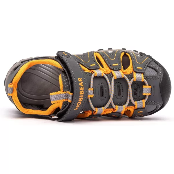HOBIBEAR Boys Girls Sport Water Sandals Closed-Toe Outdoor