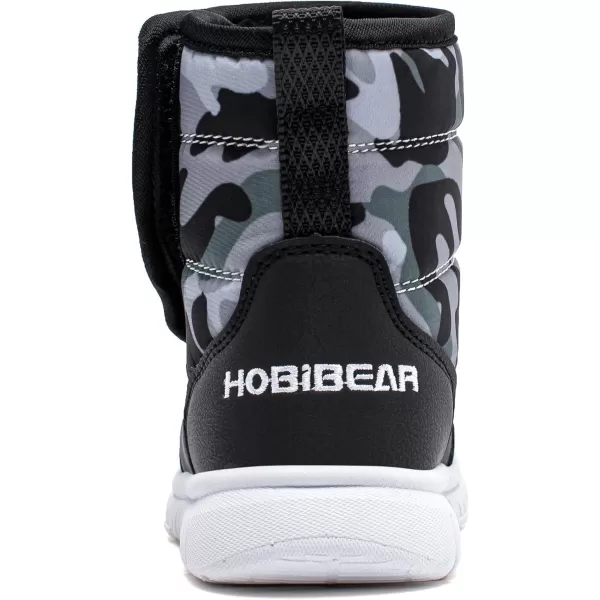 HOBIBEAR Boys Girls Toddler Snow Boots Waterproof Slip Resistant Outdoor Winter Shoes