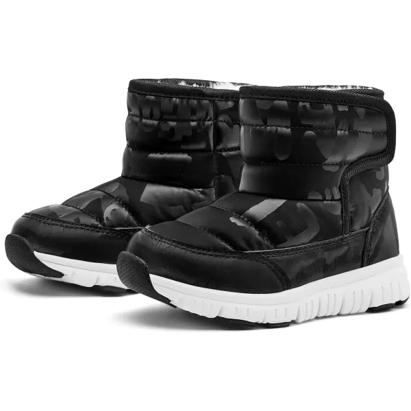 HOBIBEAR Boys Girls Toddler Snow Boots Waterproof Slip Resistant Outdoor Winter Shoes
