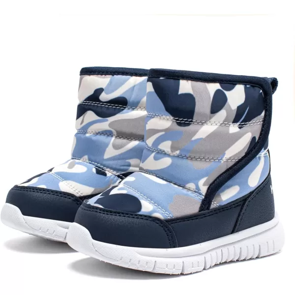 HOBIBEAR Boys Girls Toddler Snow Boots Waterproof Slip Resistant Outdoor Winter Shoes