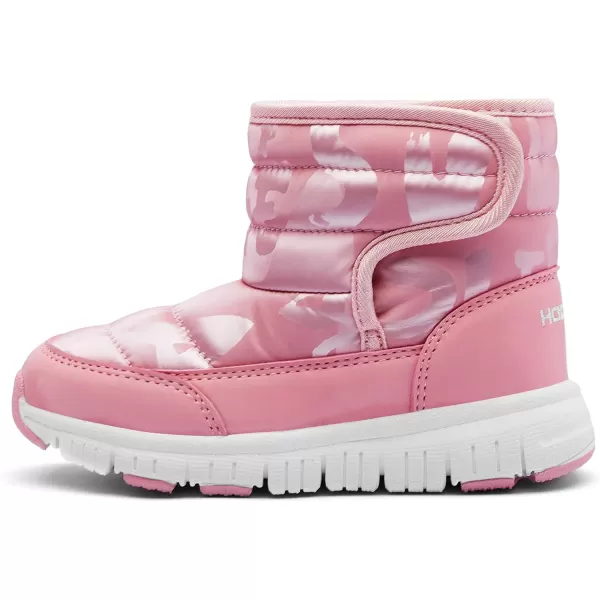 HOBIBEAR Boys Girls Toddler Snow Boots Waterproof Slip Resistant Outdoor Winter Shoes