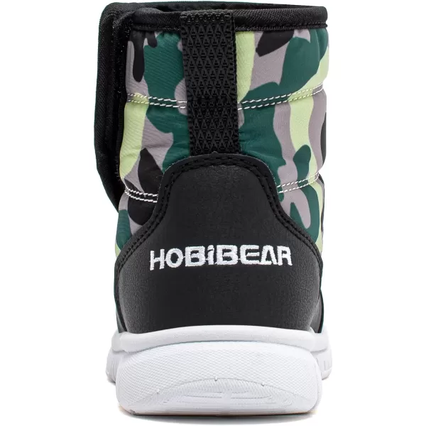 HOBIBEAR Boys Girls Toddler Snow Boots Waterproof Slip Resistant Outdoor Winter Shoes