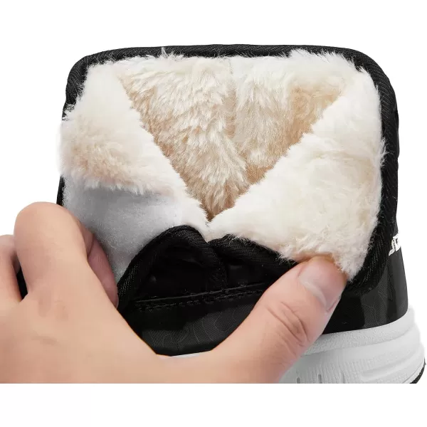 HOBIBEAR Boys Girls Toddler Snow Boots Waterproof Slip Resistant Outdoor Winter Shoes