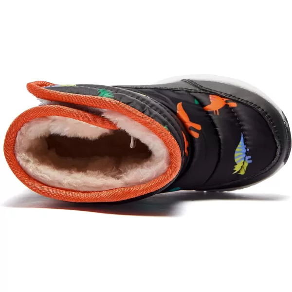 HOBIBEAR Boys Girls Toddler Snow Boots Waterproof Slip Resistant Outdoor Winter Shoes