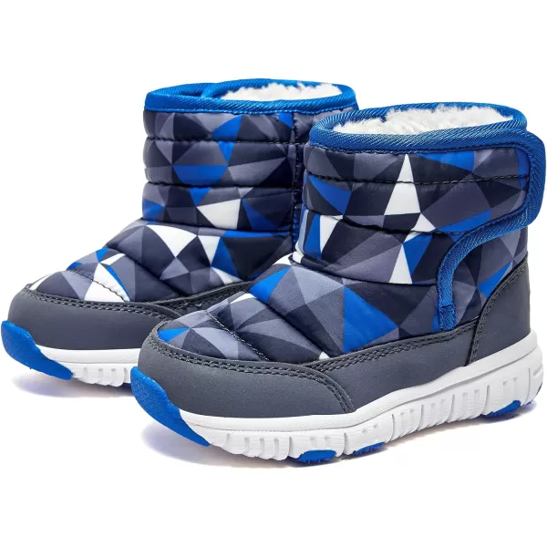 HOBIBEAR Boys Girls Toddler Snow Boots Waterproof Slip Resistant Outdoor Winter Shoes